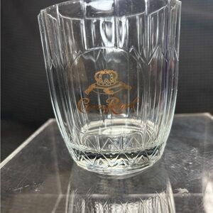 Crown Royal Clear Glass Tumbler Made in Italy